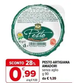 Iperal Pesto artigiana AMADORI offerta