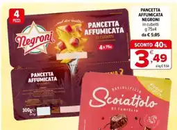 Iperal Pancetta affumicata NEGRONI offerta