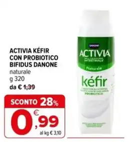 Iperal Activia kéfir con probiotico bifidus danone naturale offerta