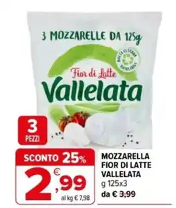 Iperal Mozzarelle fior di latte VALLELATA offerta