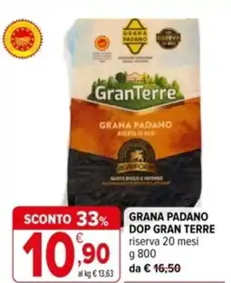 Iperal Grana padano dop GRAN TERRE offerta