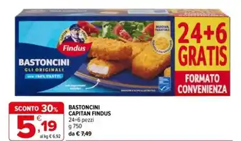 Iperal Bastoncini CAPITAN FINDUS offerta