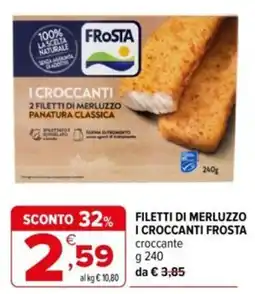 Iperal Filetti di merluzzo i croccanti frosta croccante offerta