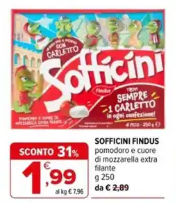 Iperal Sofficini findus pomodoro e cuore di mozzarella extra filante offerta