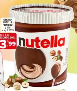 Iperal Gelato nutella ferrero offerta