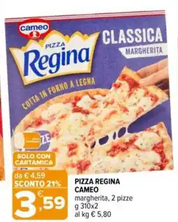 Iperal Pizza regina cameo margherita, 2 pizze offerta