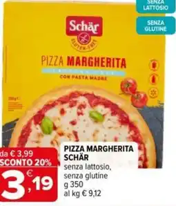 Iperal Pizza margherita schär senza lattosio, senza glutine offerta
