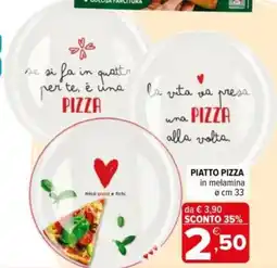 Iperal Piatto pizza in melamina offerta