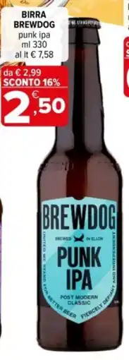 Iperal Birra brewdog punk ipa offerta