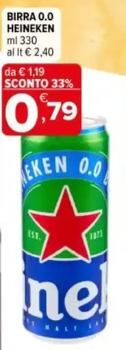 Iperal Birra 0.0 HEINEKEN offerta