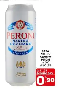 Iperal Birra nastro azzurro PERONI offerta