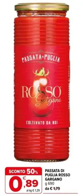 Iperal Passata di puglia rosso gargano offerta