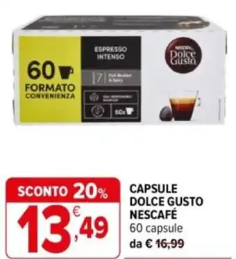 Iperal Capsule dolce gusto NESCAFÉ offerta
