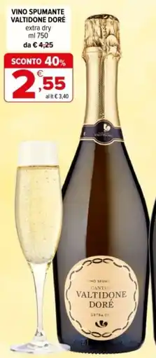 Iperal Vino spumante valtidone doré extra dry offerta