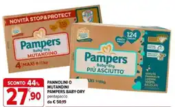 Iperal Pannolini o mutandini pampers baby-dry pentapacco offerta