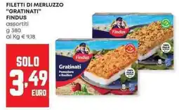 Pam Filetti di merluzzo "gratinati" FINDUS offerta