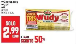 Pam Würstel tris wudy AIA offerta