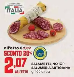 Pam Salame felino igp SALUMERIA ARTIGIANA offerta