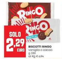 Pam Biscotti ringo vaniglia o cacao offerta