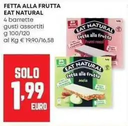 Pam Fetta alla frutta eat natural 4 barrette offerta