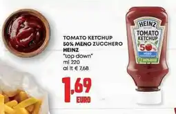Pam Tomato ketchup 50% meno zucchero heinz "top down" offerta