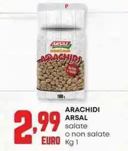 Pam Arachidi arsal salate o non salate offerta
