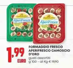 Pam Formaggio fresco aperifresco CAMOSCIO D'ORO offerta