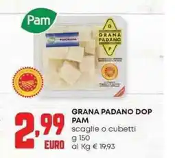 Pam Grana padano dop pam scaglie o cubetti offerta