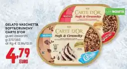 Pam Gelato vaschetta soft&crunchy CARTE D'OR offerta