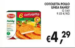 èccoMI Cotoletta pollo linea family offerta