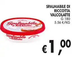 èccoMI Spalmabile di riccotta valcolatte offerta