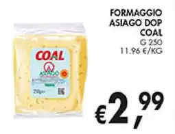 èccoMI Formaggio asiago dop COAL offerta