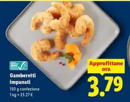 Lidl Gamberetti impanati offerta
