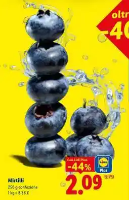Lidl Mirtilli offerta