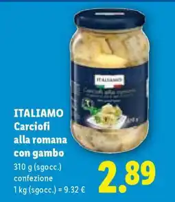 Lidl Italiamo Carciofi alla romana con gambo offerta
