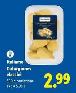 Lidl Italiano Culurgiones classici offerta