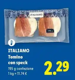 Lidl Italiamo Tomino con speck offerta