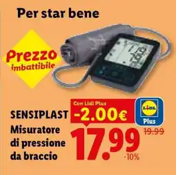 Lidl SENSIPLAST Misuratore di pressione da braccio offerta