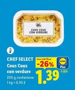 Lidl Chef Select Cous Cous con verdure offerta