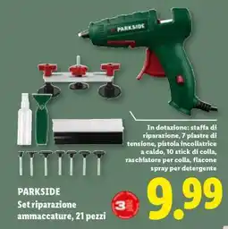 Lidl PARKSIDE Set riparazione ammaccature, 21 pezzi offerta