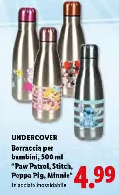 Lidl UNDERCOVER Borraccia per bambini, 500 ml offerta