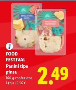 Lidl FOOD FESTIVAL Panini tipo pinsa offerta
