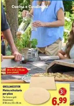 Lidl GRILLMEISTER Pietra refrattaria per pizza offerta