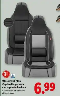 Lidl ULTIMATE SPEED Coprisedile per auto con supporto lombare offerta
