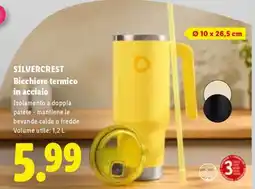 Lidl SILVERCREST Bicchiere termico in acciaio offerta