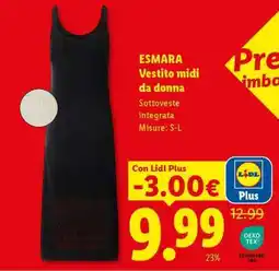 Lidl ESMARA Vestito midi da donna offerta