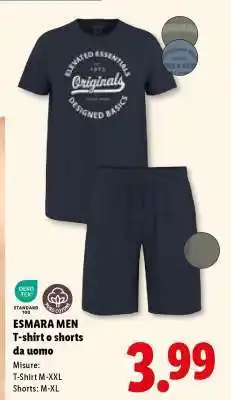 Lidl ESMARA MEN T-shirt o shorts da uomo offerta