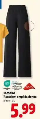 Lidl esmara Pantaloni ampi da donna offerta