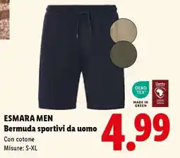 Lidl ESMARA MEN Bermuda sportivi da uomo offerta