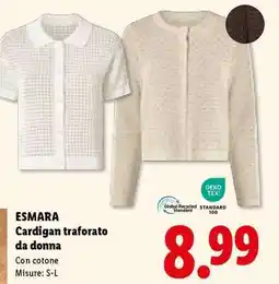 Lidl ESMARA Cardigan traforato da donna offerta